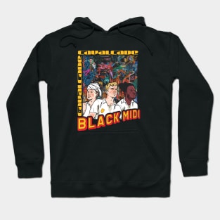 black midi 90s black Hoodie